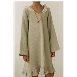 Girls Yoli & Otis French Country GREEN LAGEN LOOK ORGANIC COTTON Dress SIZE 4Y
